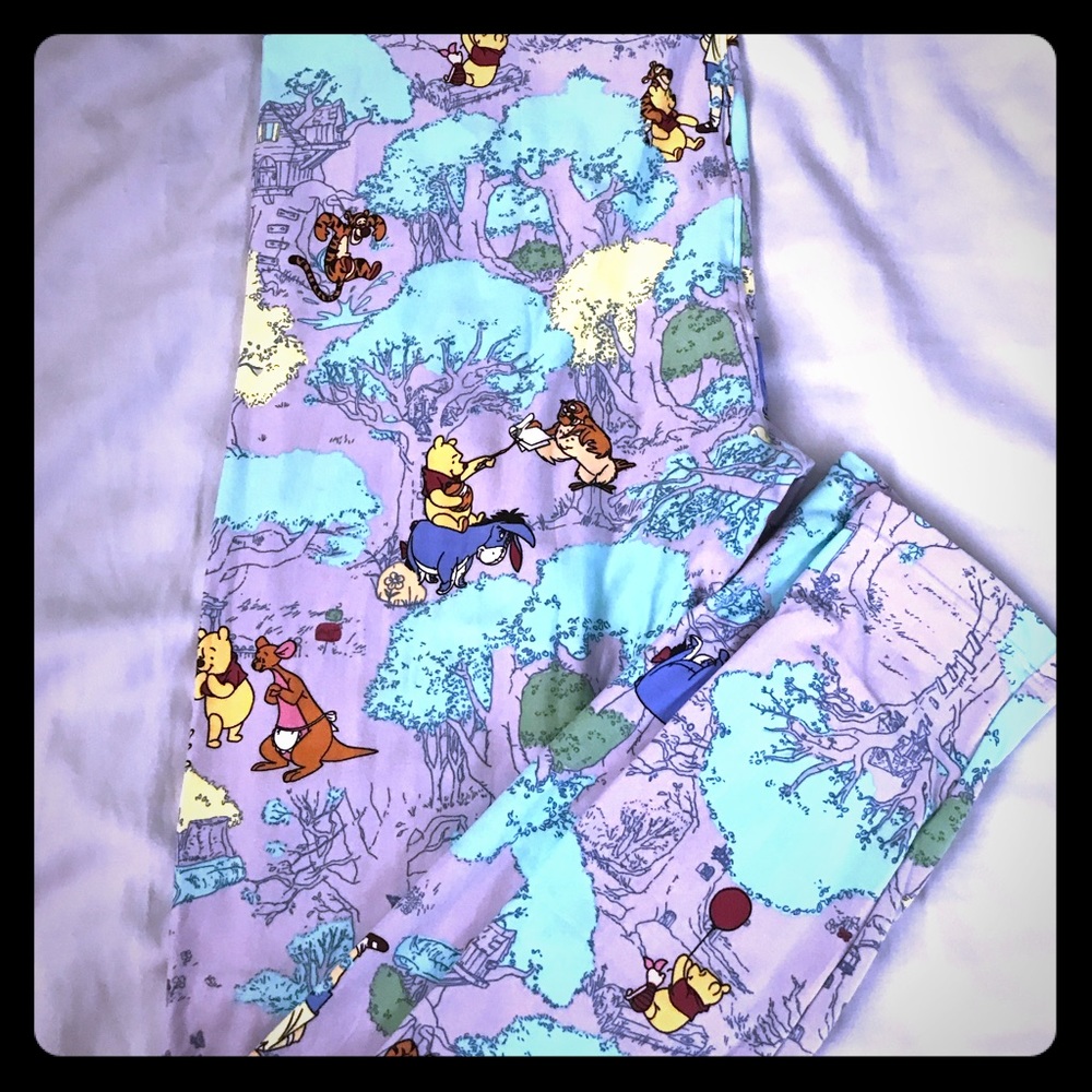Rare UNICORN Winnie the Pooh TC LuLaRoe Leggings